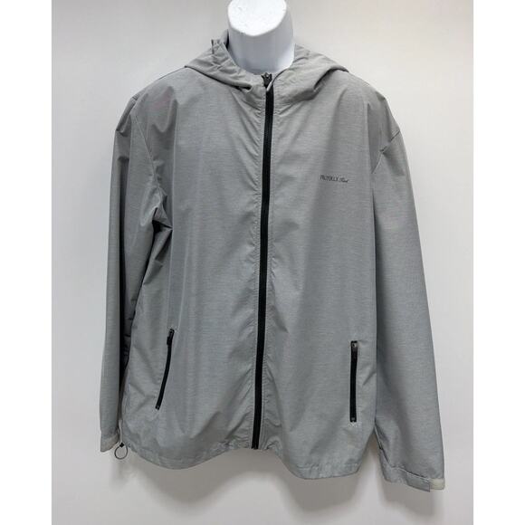 Properly Tied Men's Grey Canopy Rain Jacket Hooded Thunder sz XL - Picture 1 of 5